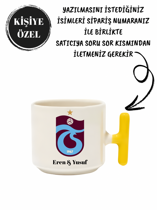 Kişiselleştirilebilir Trabzonspor Latte Fincanı- Hediye Seramik Kupa
