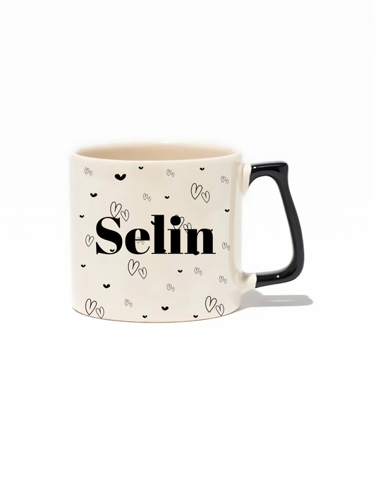 İsimli Lüks Kupa- Hediye Seramik Kupa