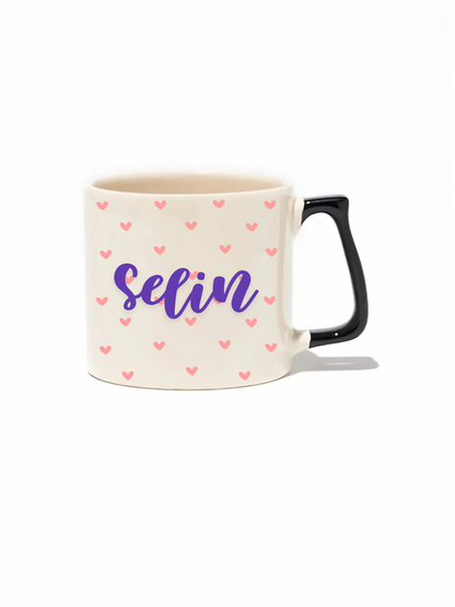 İsimli Lüks Kupa- Hediye Seramik Kupa