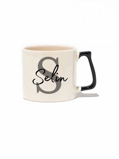 İsimli Lüks Kupa- Hediye Seramik Kupa