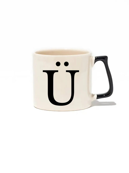 Harfli Lüks Kupa- Hediye Seramik Kupa - BaskiGo
