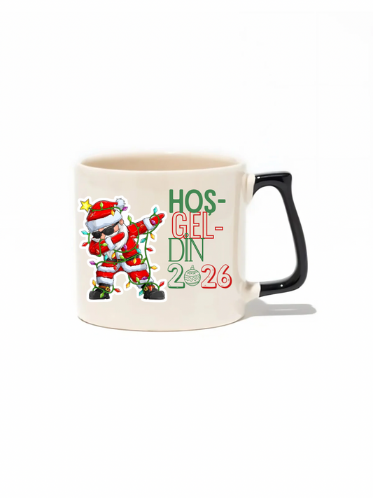 Yılbaşı/Yeni Yıl/Christmas Temalı Lüks Kupa - Hediye Seramik Kupa