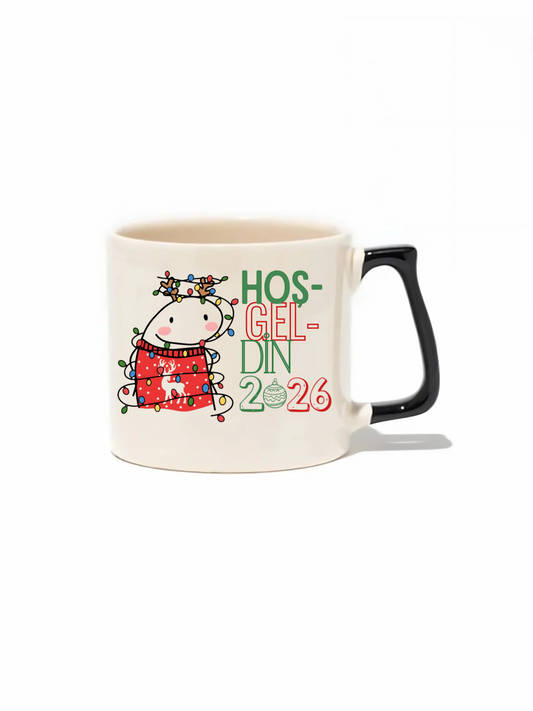 Yılbaşı/Yeni Yıl/Christmas Temalı Lüks Kupa - Hediye Seramik Kupa