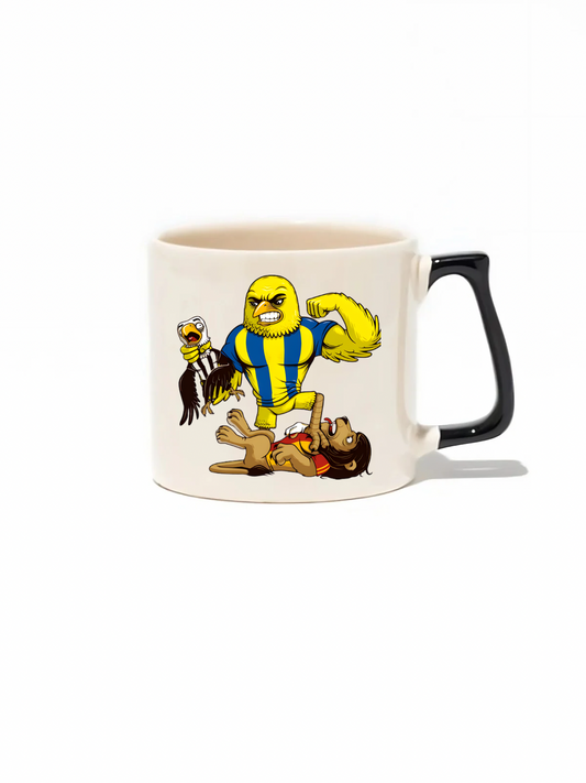 Kanarya Fenerbahçe Lüks Kupa - Hediye Seramik Kupa