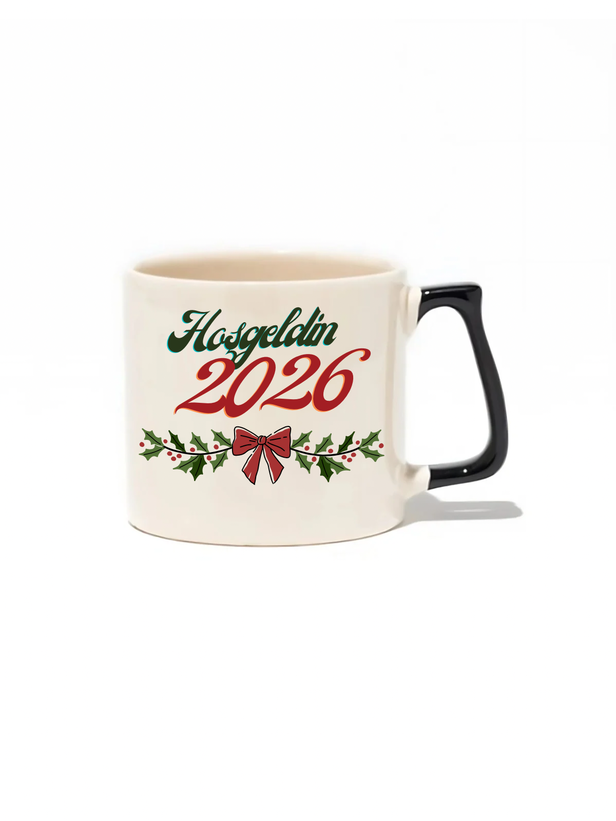 Yılbaşı/Yeni Yıl/Christmas Temalı Lüks Kupa - Hediye Seramik Kupa