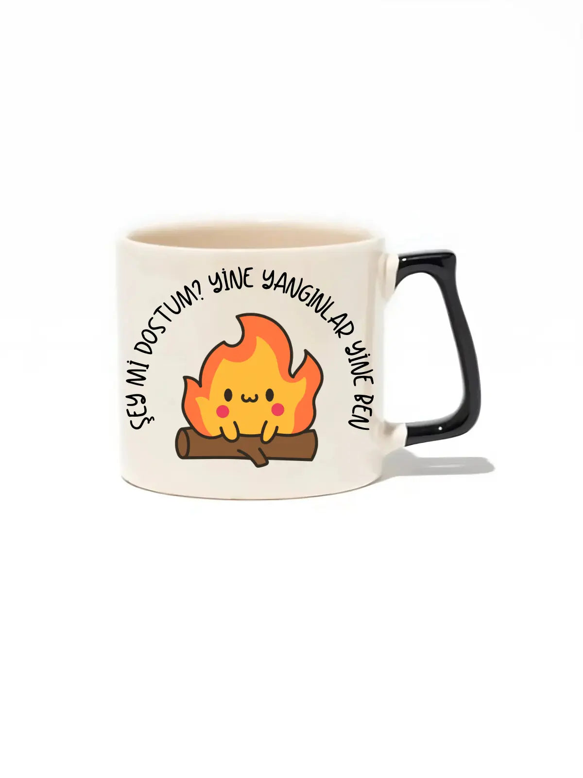 Şey Mi Dostum? Yine Yangınlar Yine Ben Lüks Kupa- Hediye Seramik Kupa