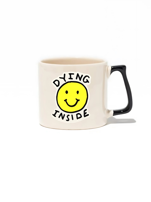 Dying Inside Lüks Kupa - Hediye Seramik Kupa