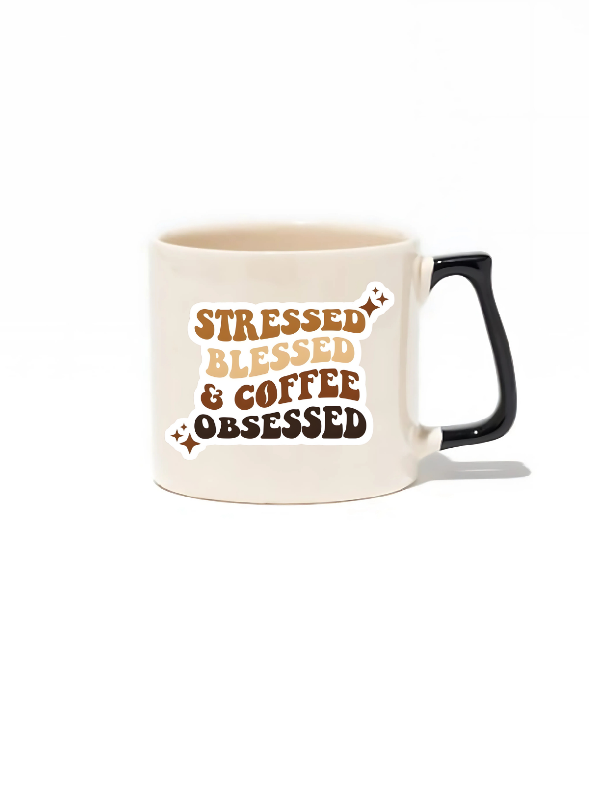 Stressed Blessed Coffee Obsessed&nbsp; Lüks Kupa - Hediye Seramik Kupa