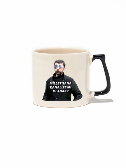 Millet Sana Kanalize Mi Olacak? Lüks Kupa - Hediye Seramik Kupa