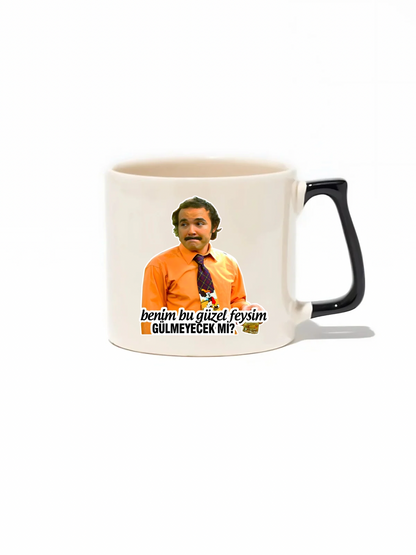 Benim Bu Güzel Feysim Gülmeyecek Mi? Lüks Kupa - Hediye Seramik Kupa