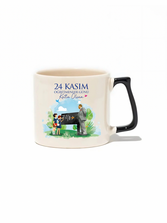 24 Kasım Öğretmenler Günü Kutlu Olsun! Lüks Kupa - Hediye Seramik Kupa