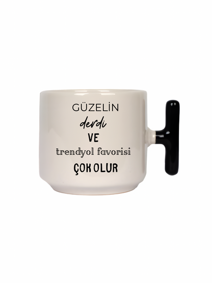 Güzelin Derdi Ve Trendyol Favorisi Çok Olur Latte Fincanı- Hediye Seramik Kupa