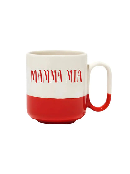 Ti Amo,Dolce Vita, Allora, Ciao Bella, Buon Appetito, Mamma Mia Pro Kupa Seti- Hediye Seramik Kupa - BaskiGo