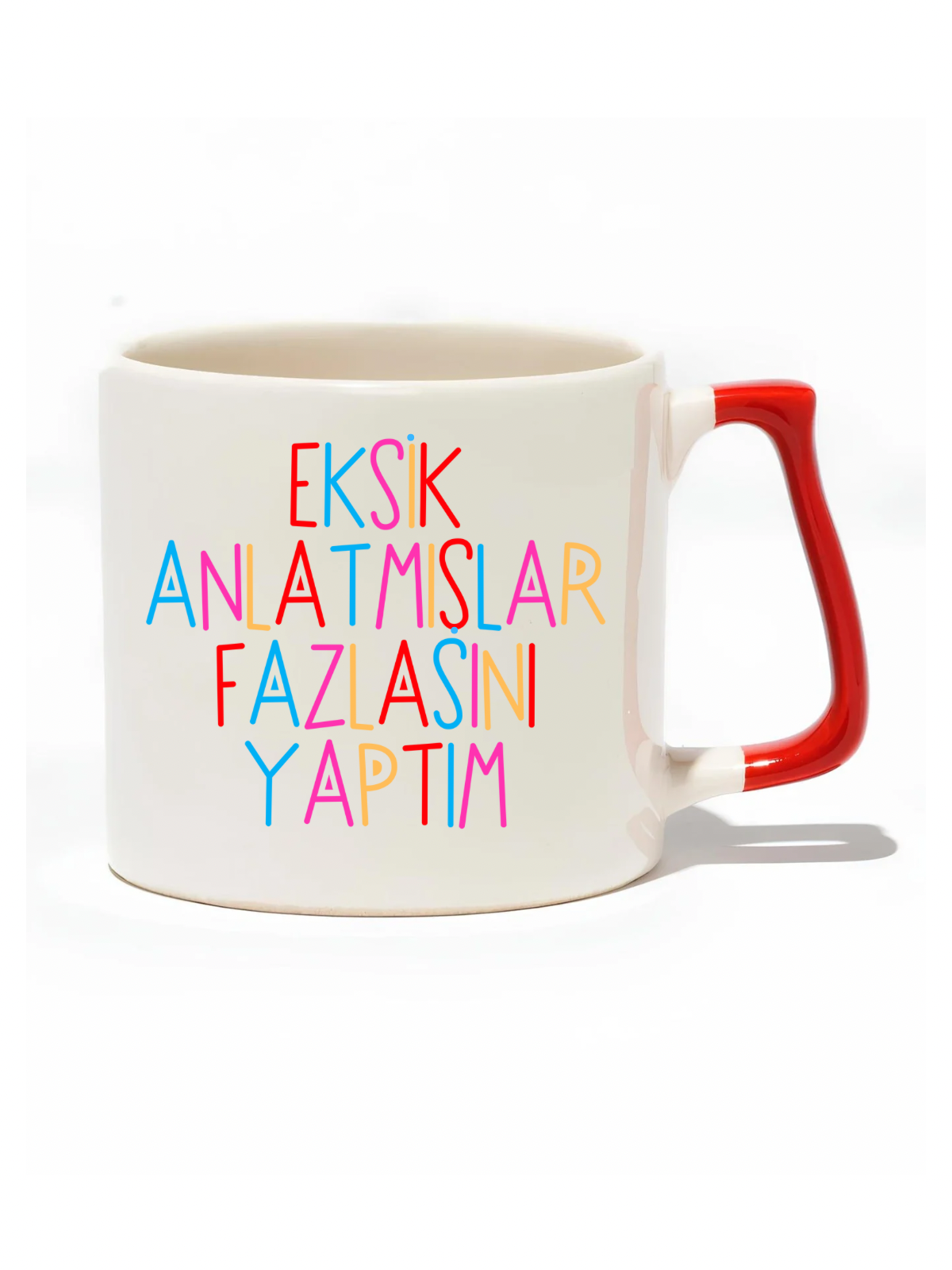 Eksik Anlatmışlar Fazlasını Yaptım Lüks Kupa - Hediye Seramik Kupa