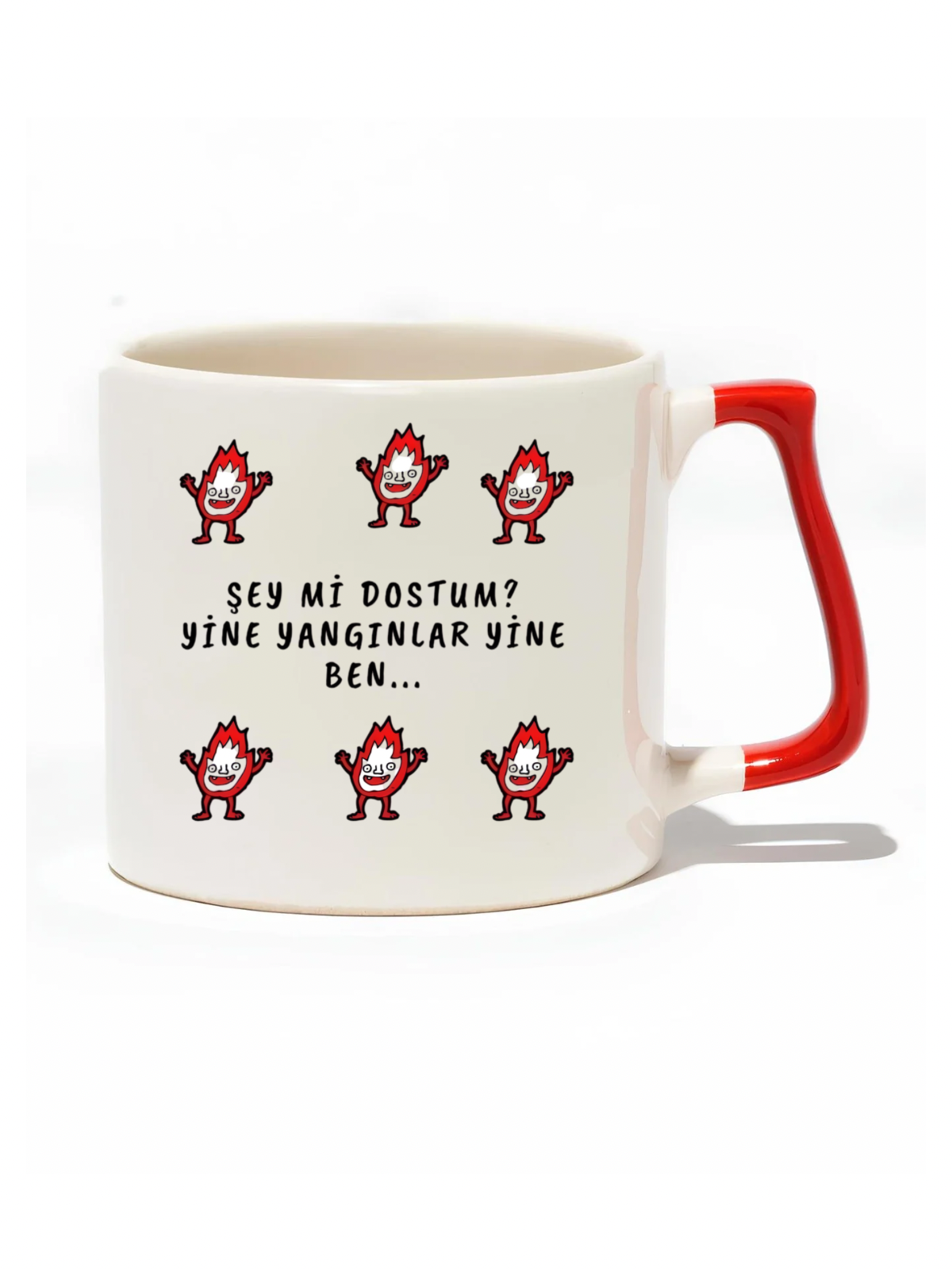 Şey Mi Dostum? Yine Yangınlar Yine Ben Lüks Kupa - Hediye Seramik Kupa