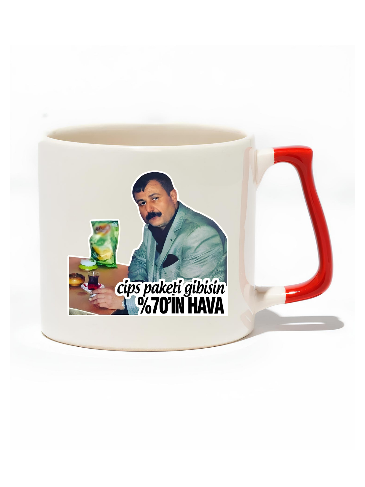 Cips Paketi Gibisin %70in HAVA Lüks Kupa - Hediye Seramik Kupa