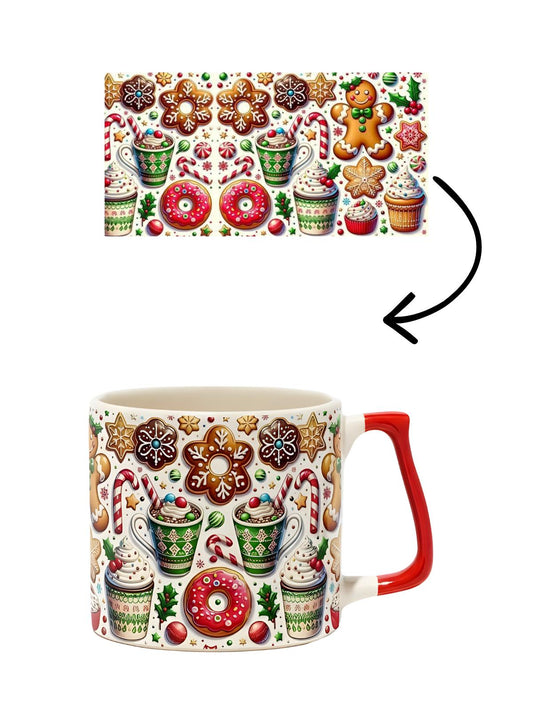 Yeni Yıl Temalı Lüks Kupa - Hediye Seramik Kupa