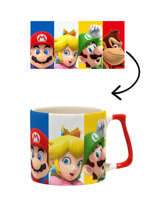 Super Mario Lüks Kupa - Hediye Seramik Kupa