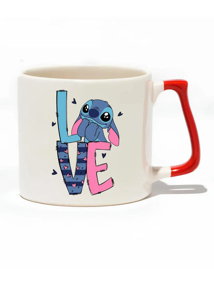 Love Stitch Lüks Kupa- Hediye Seramik Kupa