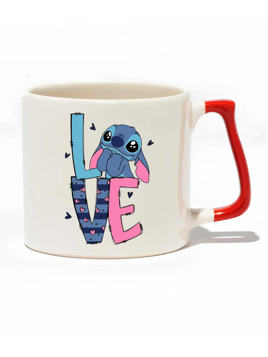 Love Stitch Lüks Kupa- Hediye Seramik Kupa