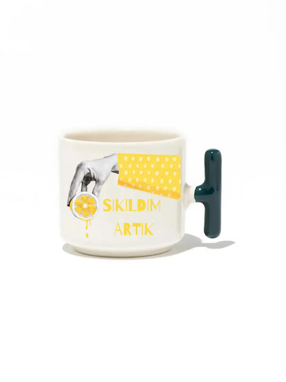 Sıkıldım Artık Latte Fincanı- Hediye Seramik Kupa baskigo