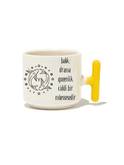 Balık: Drama Queenlik Ciddi Bir Müessesedir Latte Fincanı- Hediye Seramik Kupa