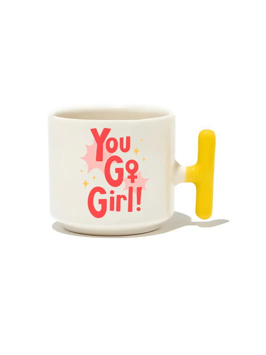 You Go Girl! Latte Fincanı - Hediye Seramik Kupa