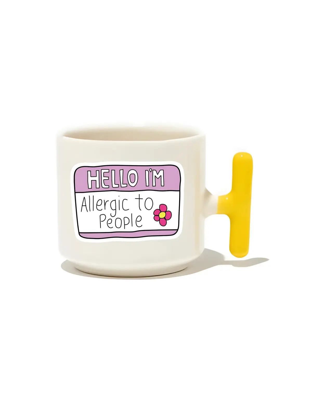 Hello I'm Allergic To People Latte Fincanı - Hediye Seramik Kupa