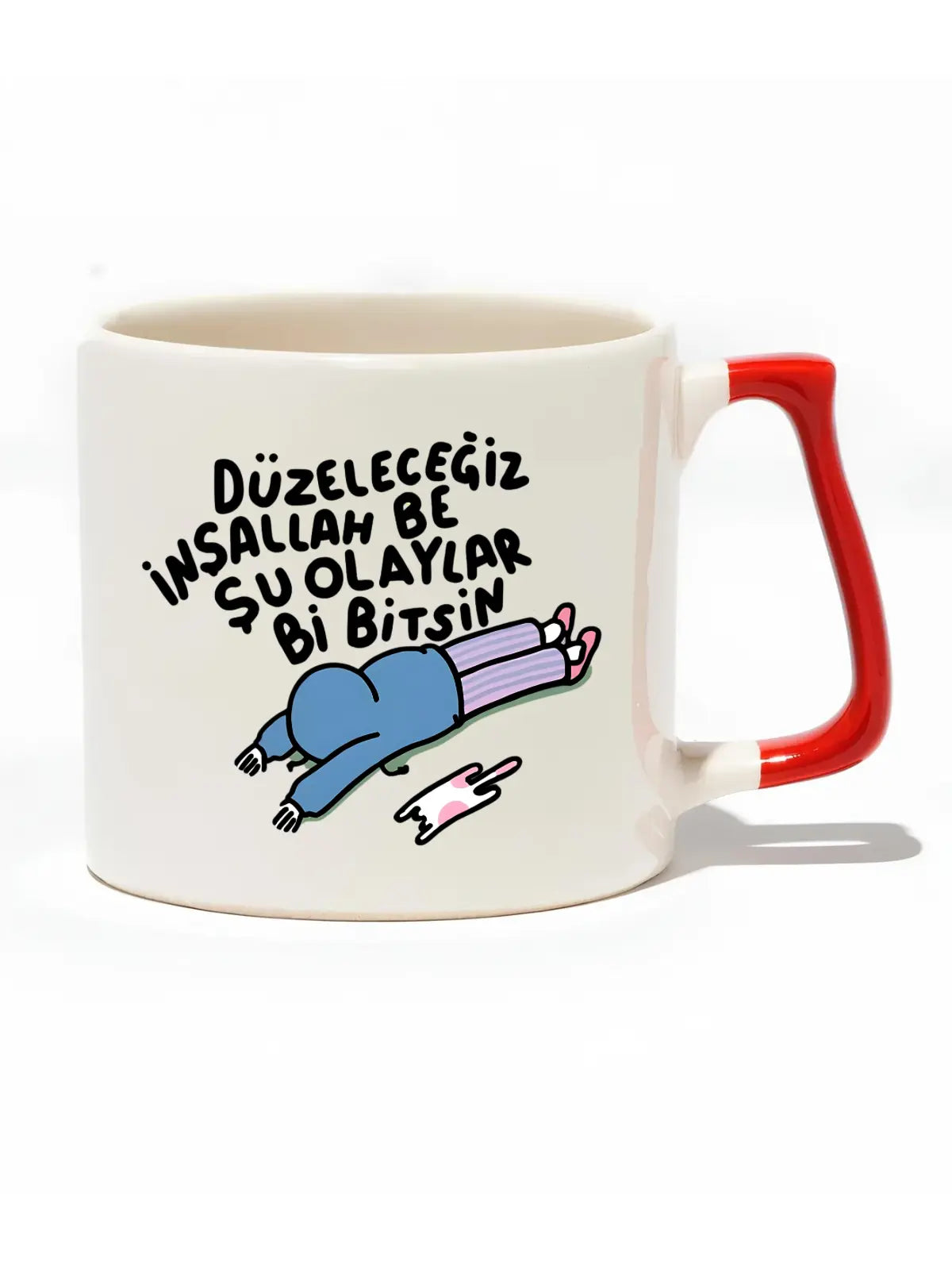 Düzeleceğiz İnşallah Be Şu Olaylar Bi Bitsin Lüks Kupa - Hediye Seramik Kupa baskigo